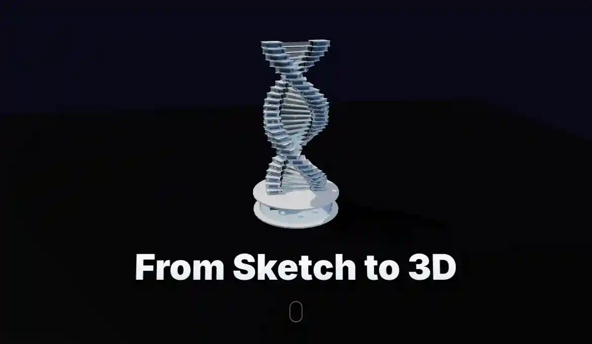 Front design of the 3D Architecture Studio Template web game tile with reactive shine